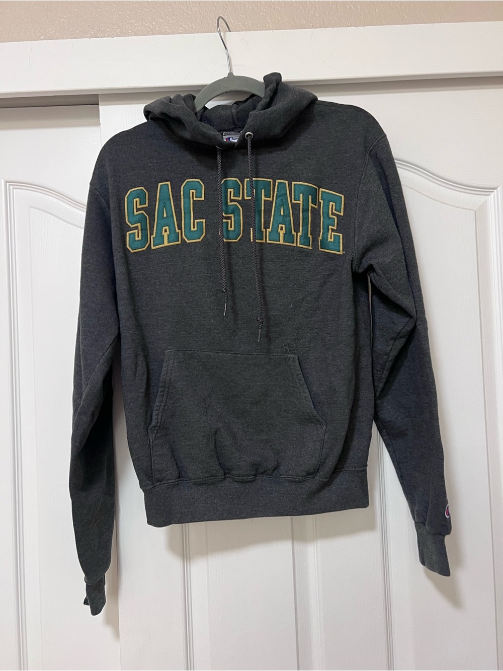 Sac State Charcoal Pullover Hoodie - Men’s Small